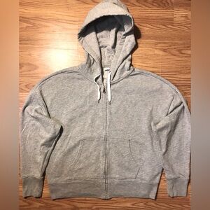 GAP Vintage Soft Zip Up Hoodie M Heather Gray
